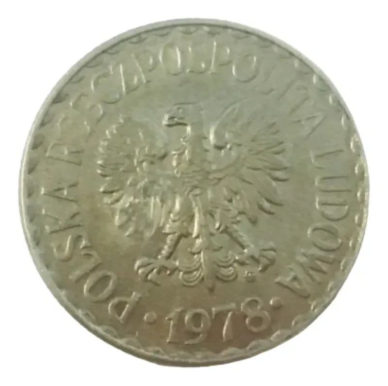 Moeda Polonia 1 Zloty 1978 Polônia. Sob/FC