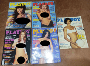 Pacote 5 revistas Playboy