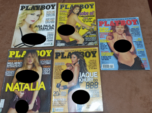Pacote 5 revistas Playboy