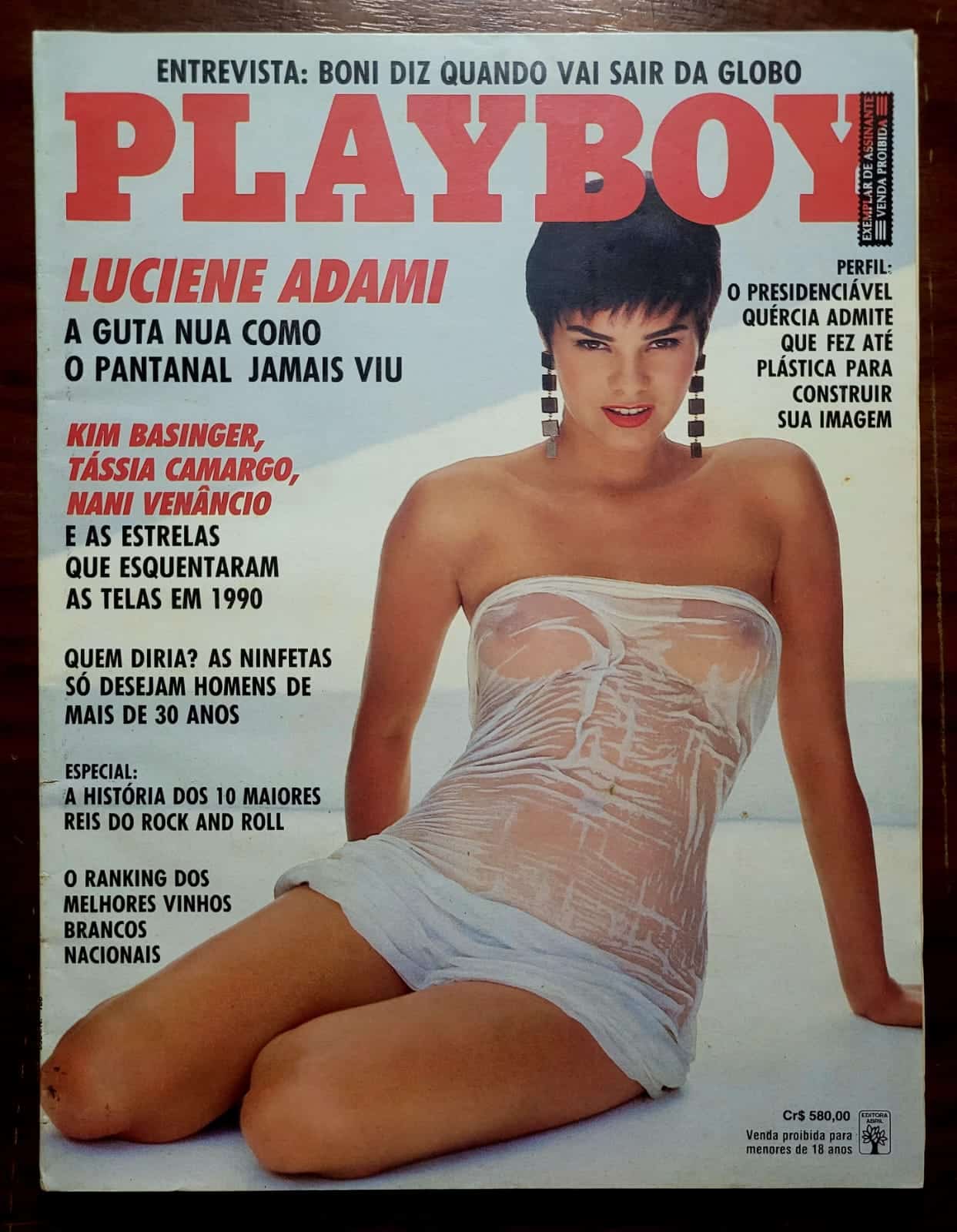 | Casa do Colecionador Playboy Nº 186 | Janeiro/1991 | Luciene Adami | Exemplar de Assinante | Pôster de Kerri Kendall