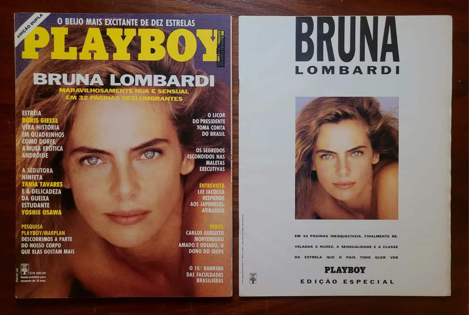 | Casa do Colecionador Playboy Nº 188 | Março/1991 | Bruna Lombardi | Edição Dupla | Suplemento Especial de 32 Páginas