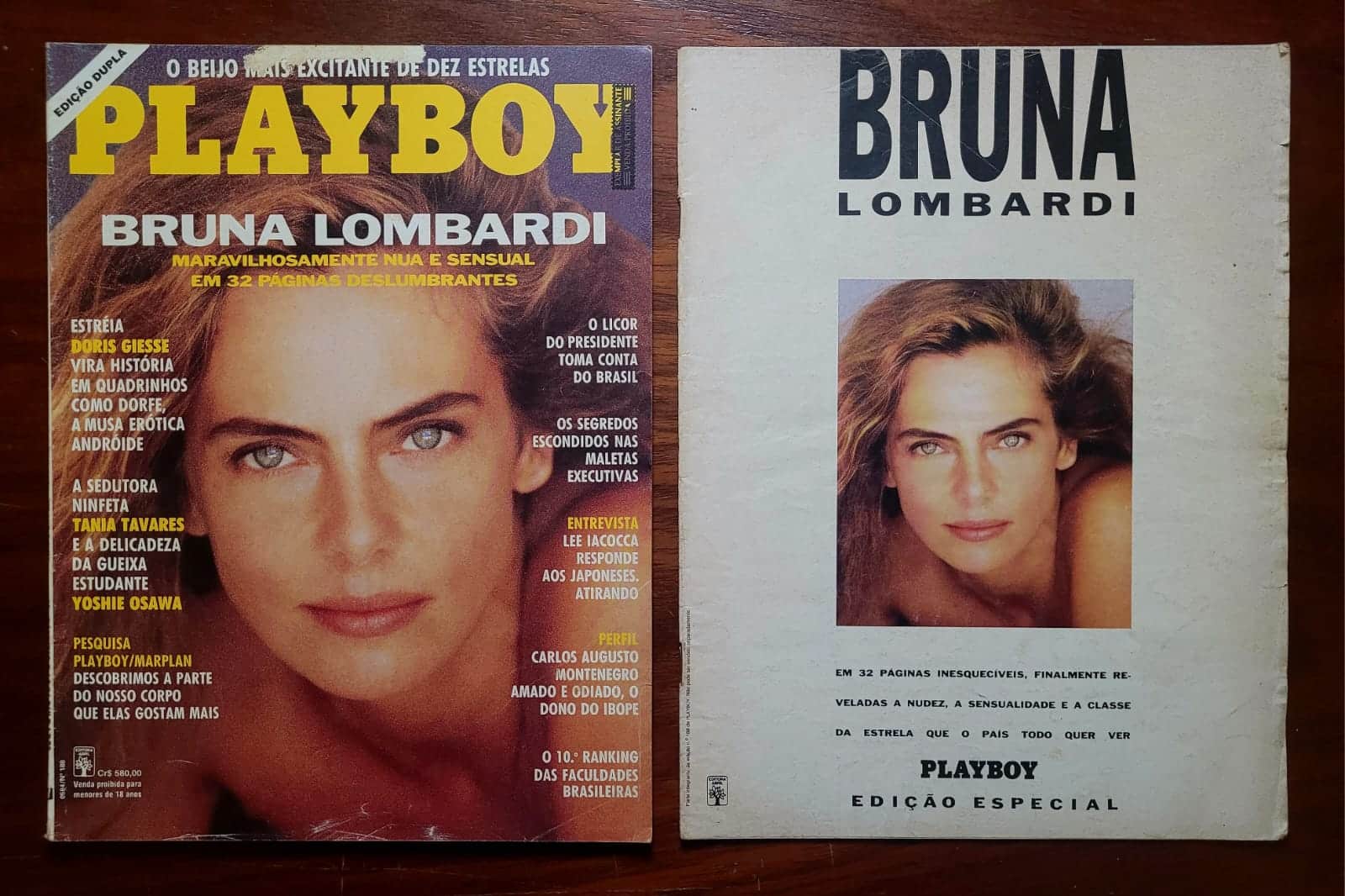 | Casa do Colecionador Playboy Nº 188 | Março/1991 | Bruna Lombardi | Edição Dupla | Suplemento Especial de 32 Páginas