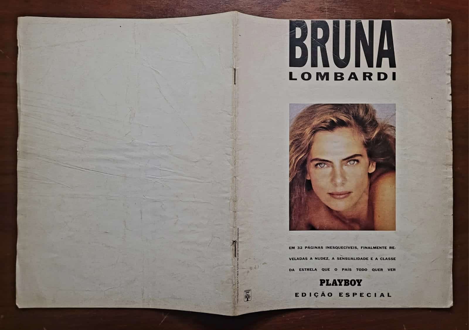 | Casa do Colecionador Playboy Nº 188 | Março/1991 | Bruna Lombardi | Pôster Presente | Suplemento AUSENTE