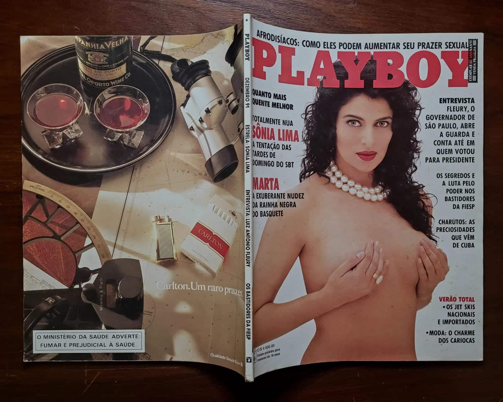 | Casa do Colecionador Playboy Nº 197 | Dezembro/1991 | Sônia Lima | Exemplar de Assinante | Pôster Original Presente