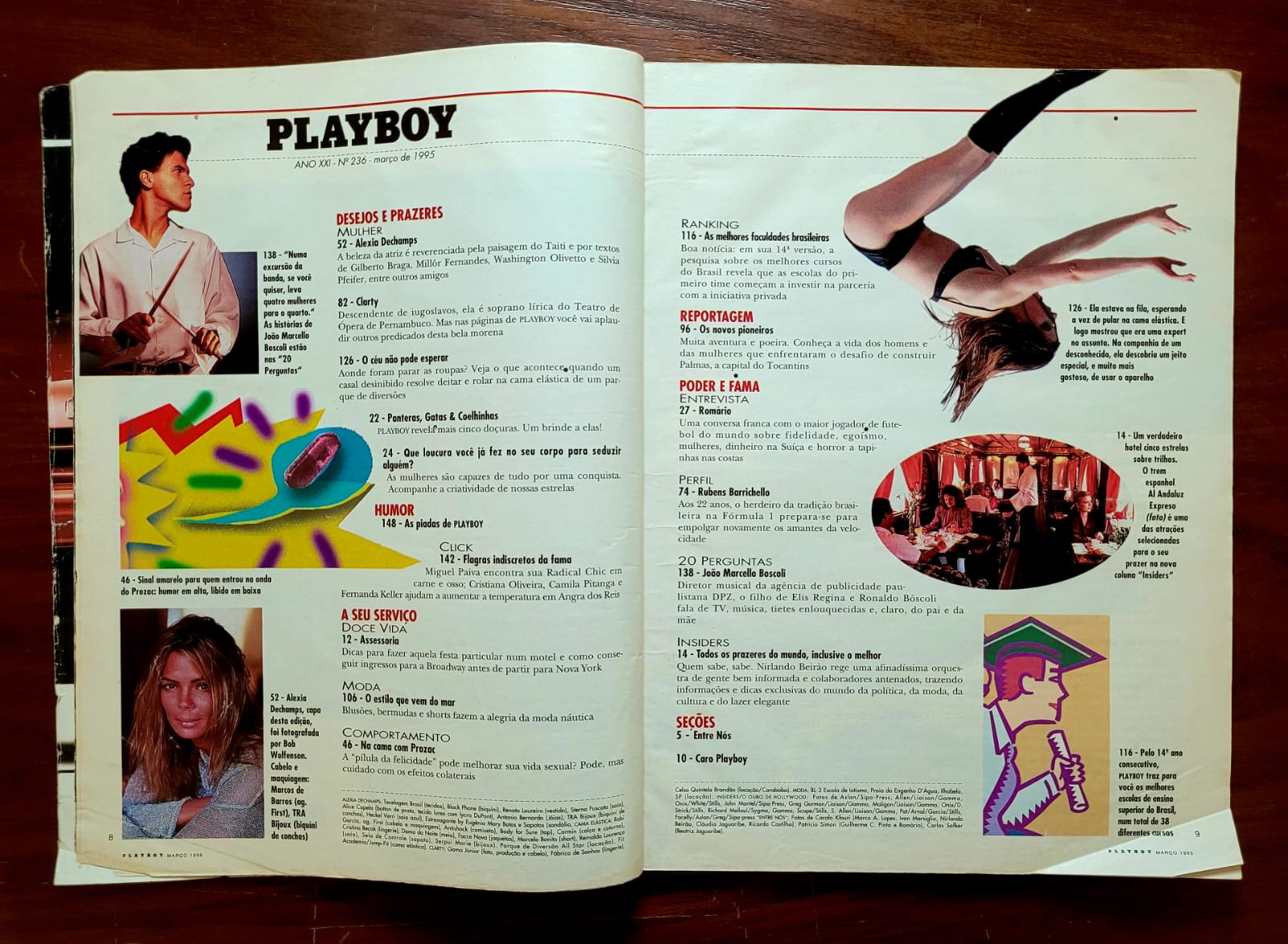 | Casa do Colecionador Playboy Nº 236 | Março/1995 | Alexia Dechamps | Pôster Presente