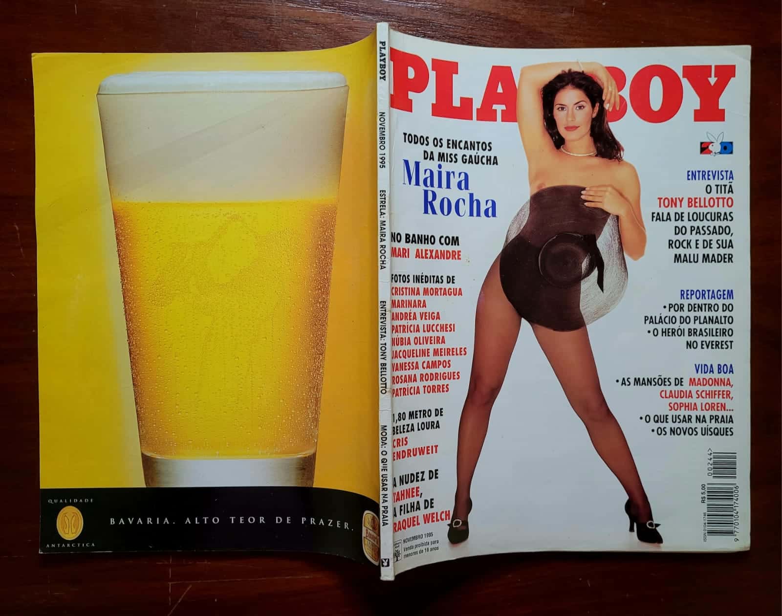 | Casa do Colecionador Playboy Nº 244 | Novembro 1995 | Maira Rocha - Miss Gaúcha | Entrevista com Tony Bellotto