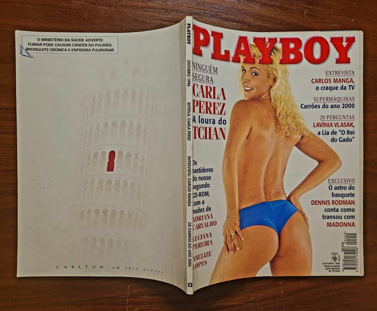 | Casa do Colecionador Playboy Nº 255 | Outubro/1996 | Carla Perez | A Loura do Tchan | Edição Mais Vendida da Década Até Então