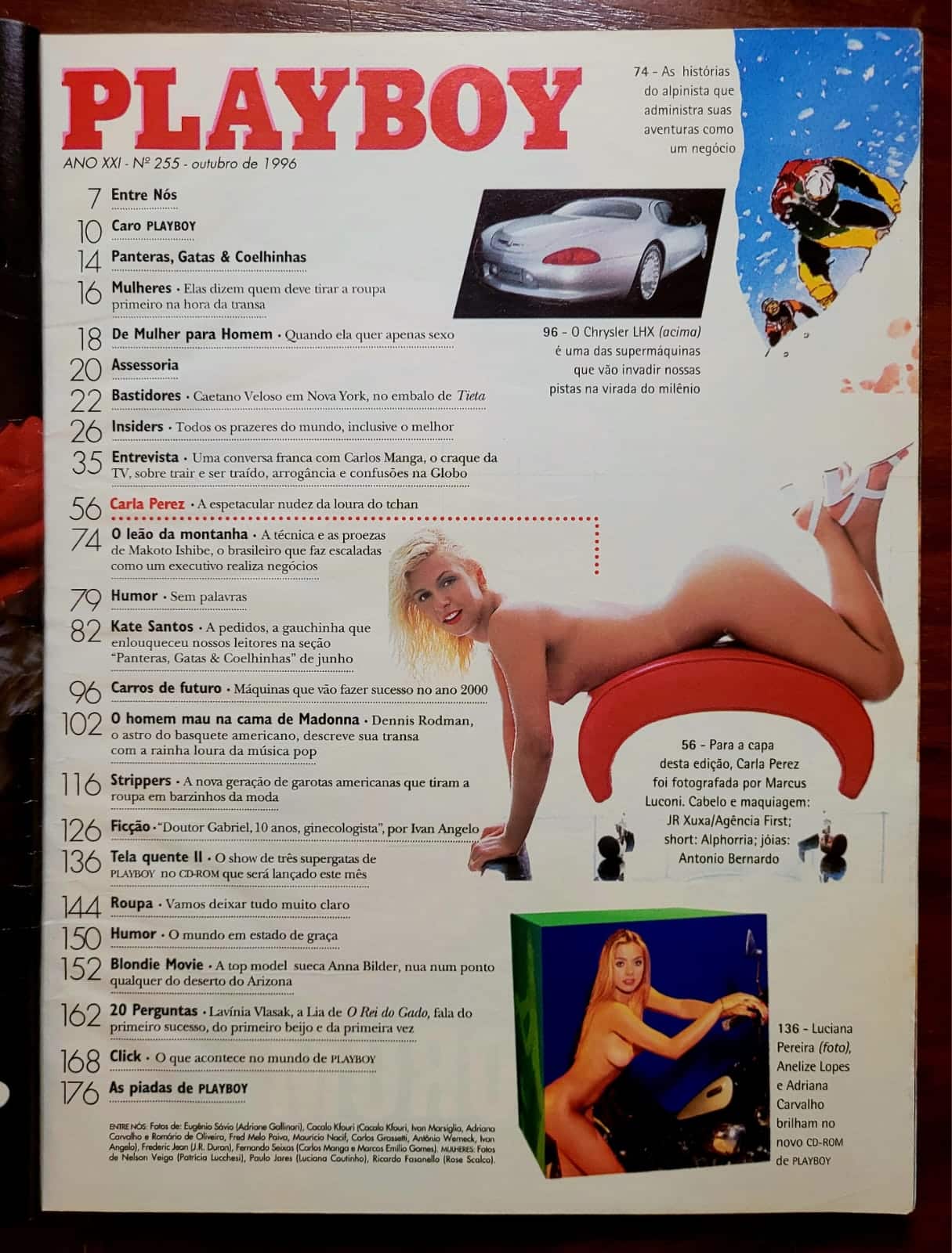 | Casa do Colecionador Playboy Nº 255 | Outubro/1996 | Carla Perez | A Loura do Tchan | Edição Mais Vendida da Década Até Então