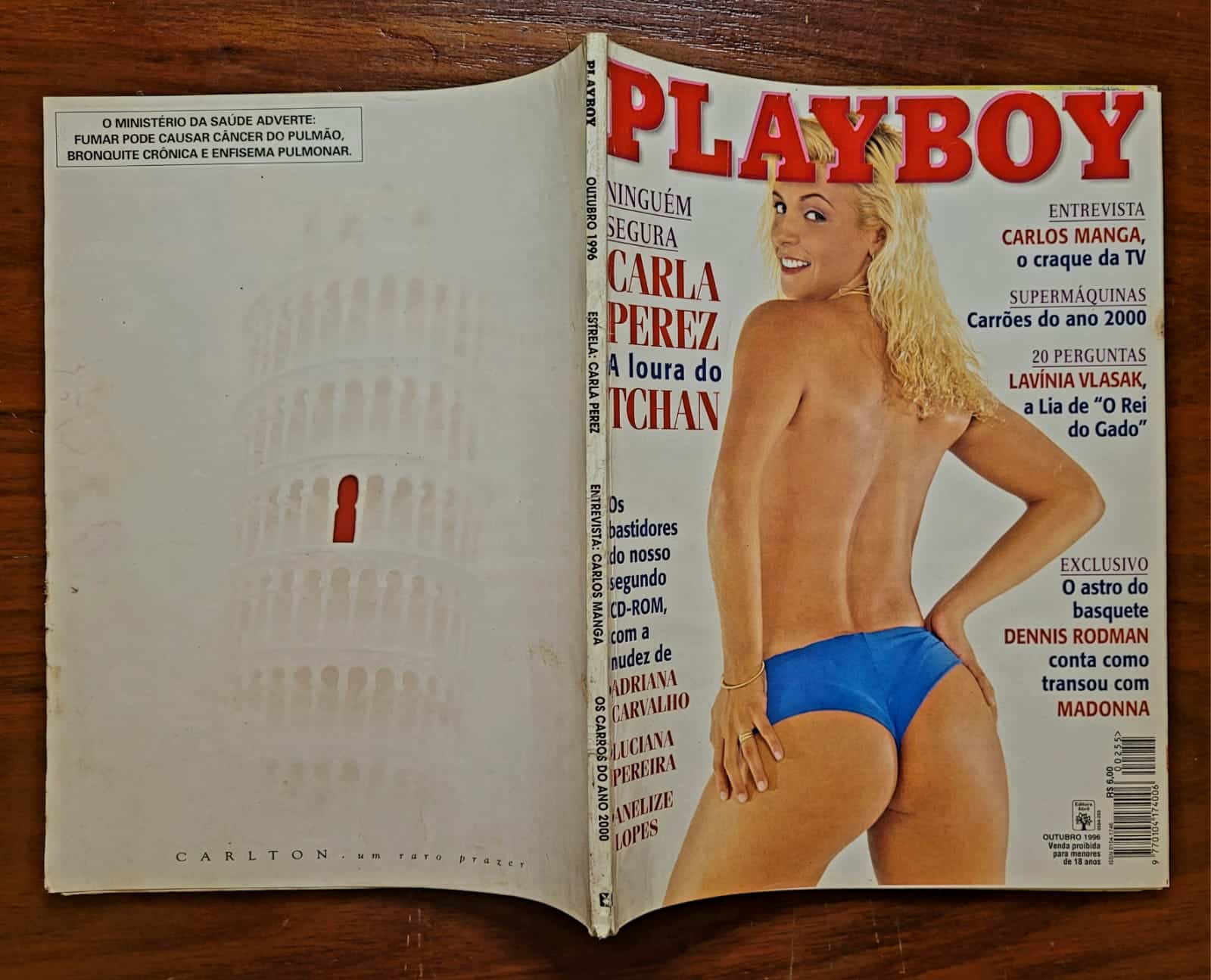 | Casa do Colecionador Playboy Nº 255 | Outubro/1996 | Carla Perez | A Loura do Tchan | Edição Mais Vendida da Década Até Então