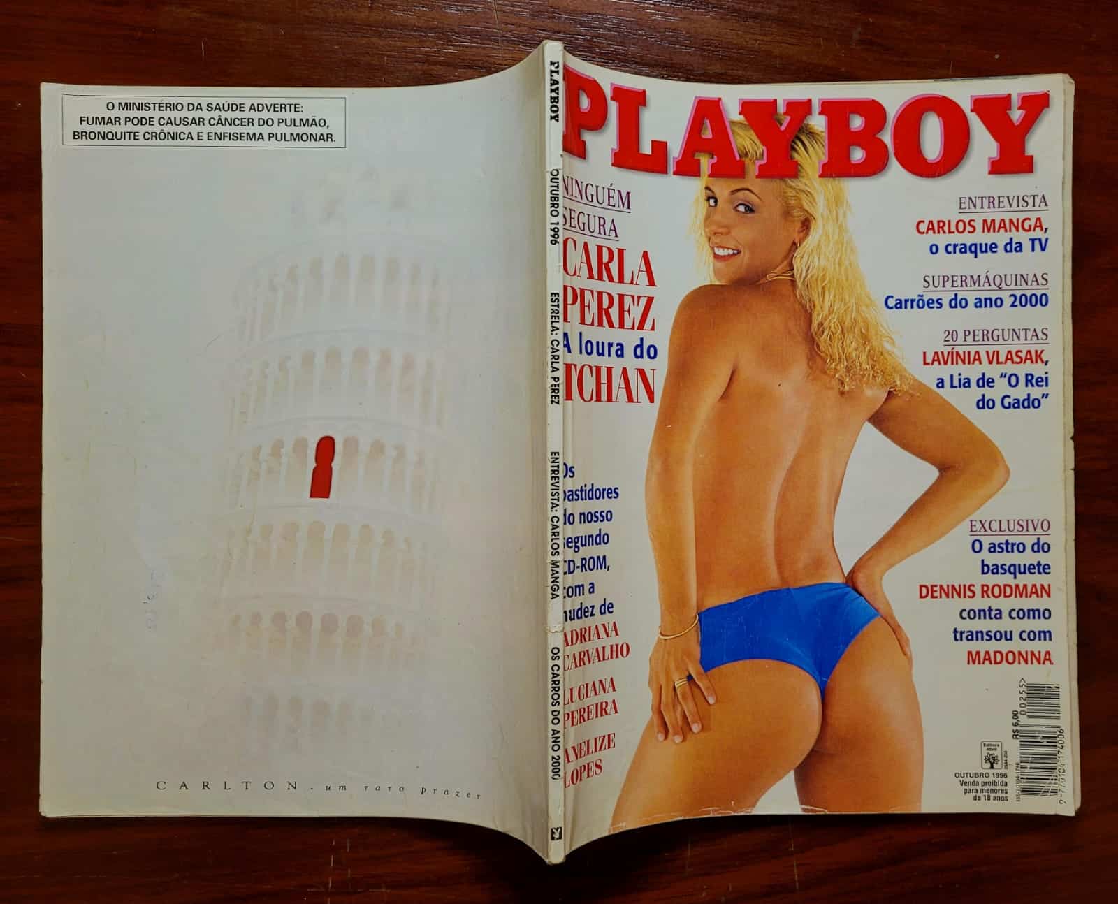 | Casa do Colecionador Playboy Nº 255 | Outubro/1996 | Carla Perez | A Loura do Tchan | Edição Mais Vendida da Década Até Então