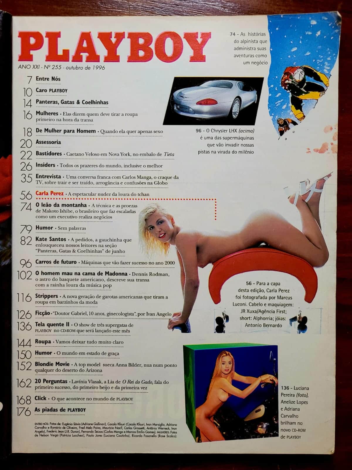 | Casa do Colecionador Playboy Nº 255 | Outubro/1996 | Carla Perez | A Loura do Tchan | Edição Mais Vendida da Década Até Então