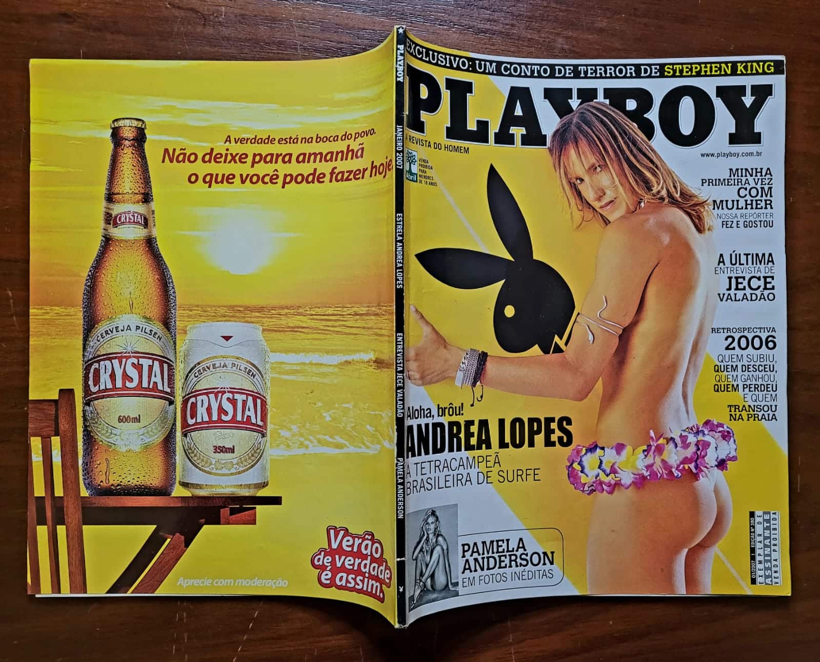 | Casa do Colecionador Playboy Nº 380 | Janeiro/2007 | Andrea Lopes — Tetracampeã de Surfe | Pamela Anderson | Exemplar de Assinante