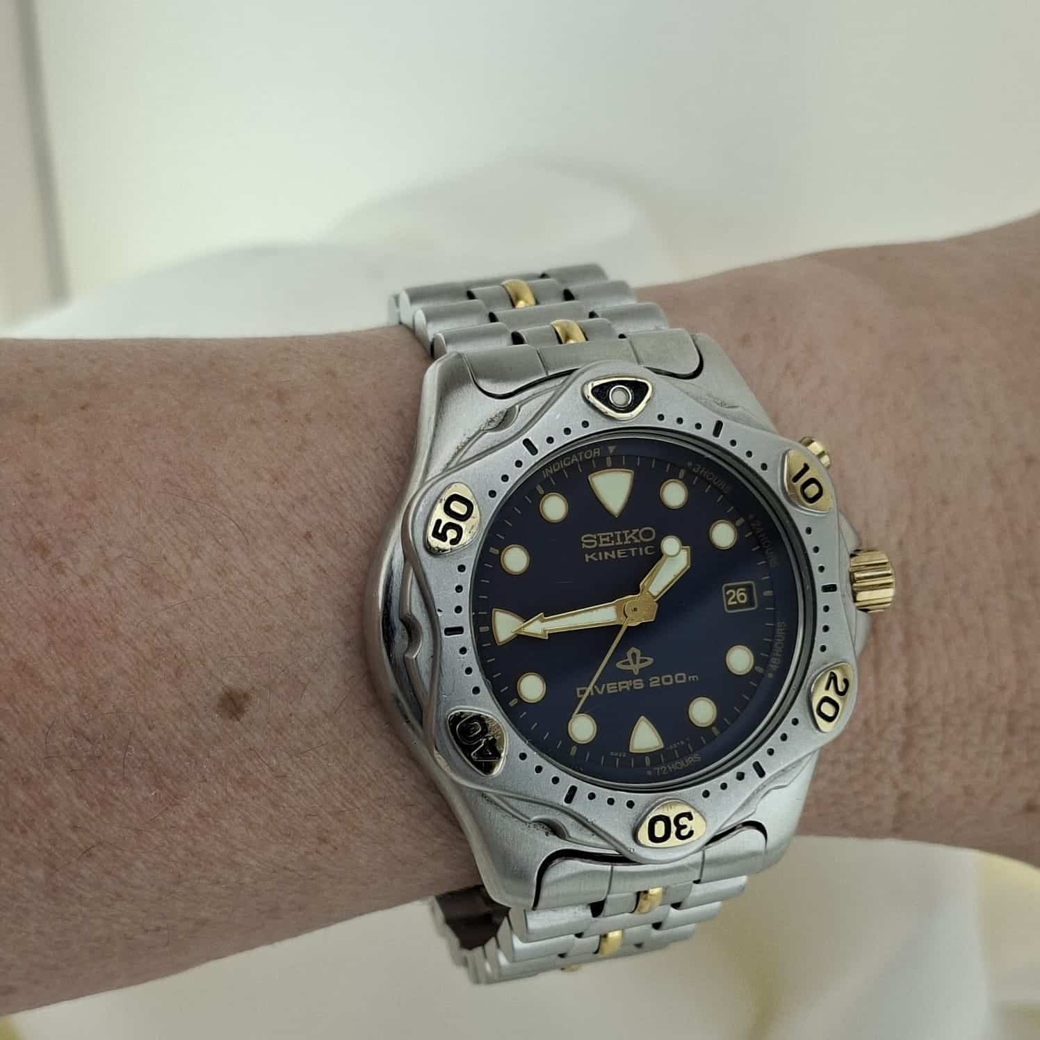 | Casa do Colecionador Relógio Seiko Kinetic Diver´s Mod 5M22 - 6A95 Japan