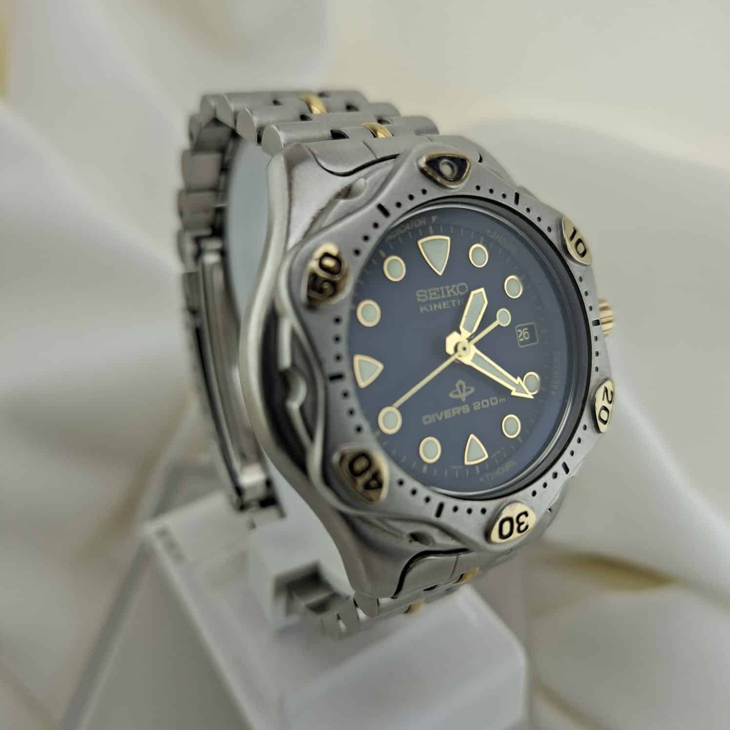 | Casa do Colecionador Relógio Seiko Kinetic Diver´s Mod 5M22 - 6A95 Japan