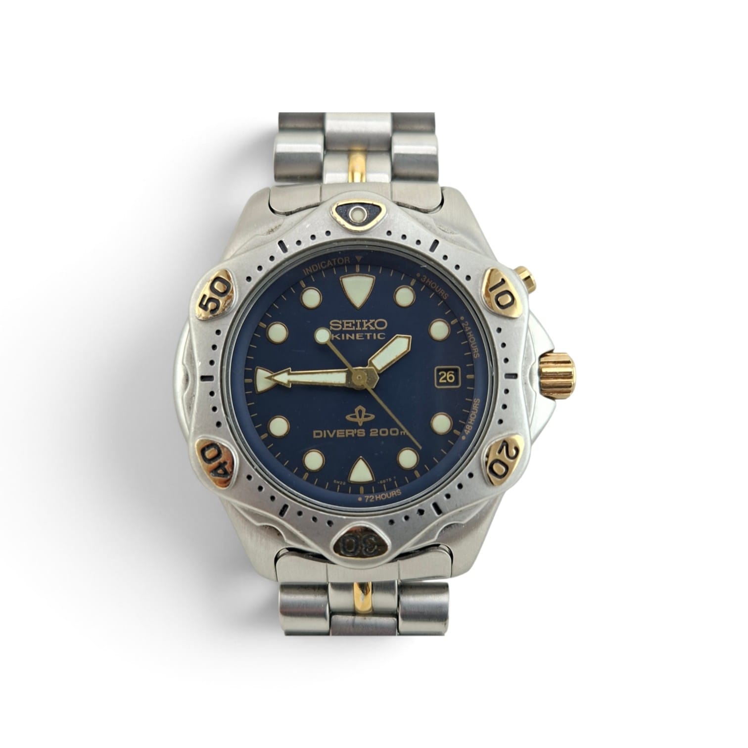 | Casa do Colecionador Relógio Seiko Kinetic Diver´s Mod 5M22 - 6A95 Japan