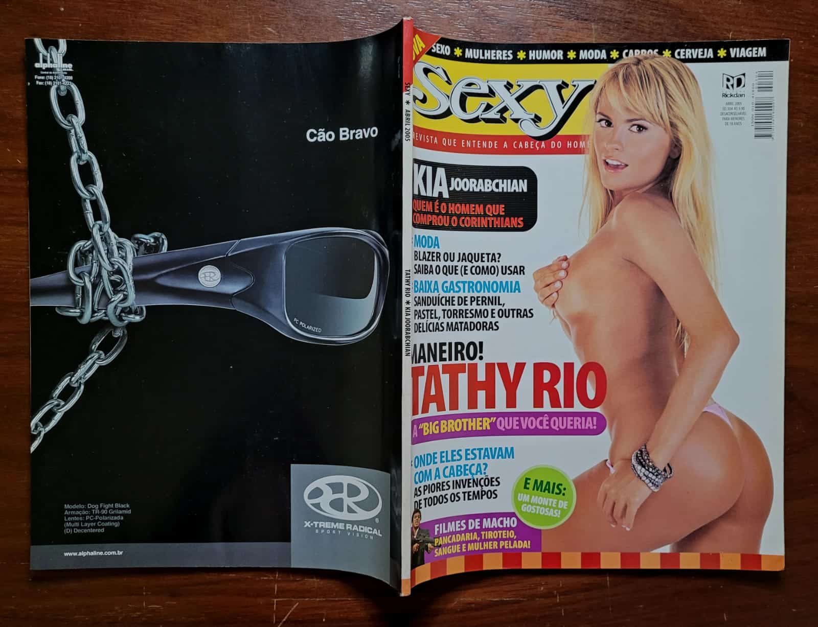 | Casa do Colecionador Revista Sexy Nº 304 | Abril/2005 | Tathy Rio – BBB 5 | Suplemento Promocional Original | Exemplar em Ótimo Estado