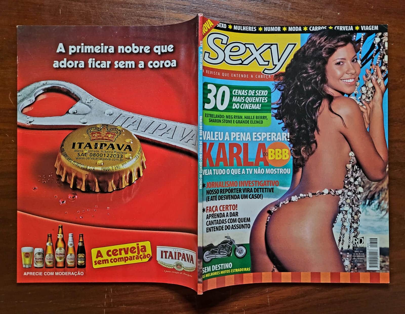 | Casa do Colecionador Revista Sexy Nº 306 | Junho/2005 | Karla Patrícia | Ex-BBB 5 | Edição de Banca