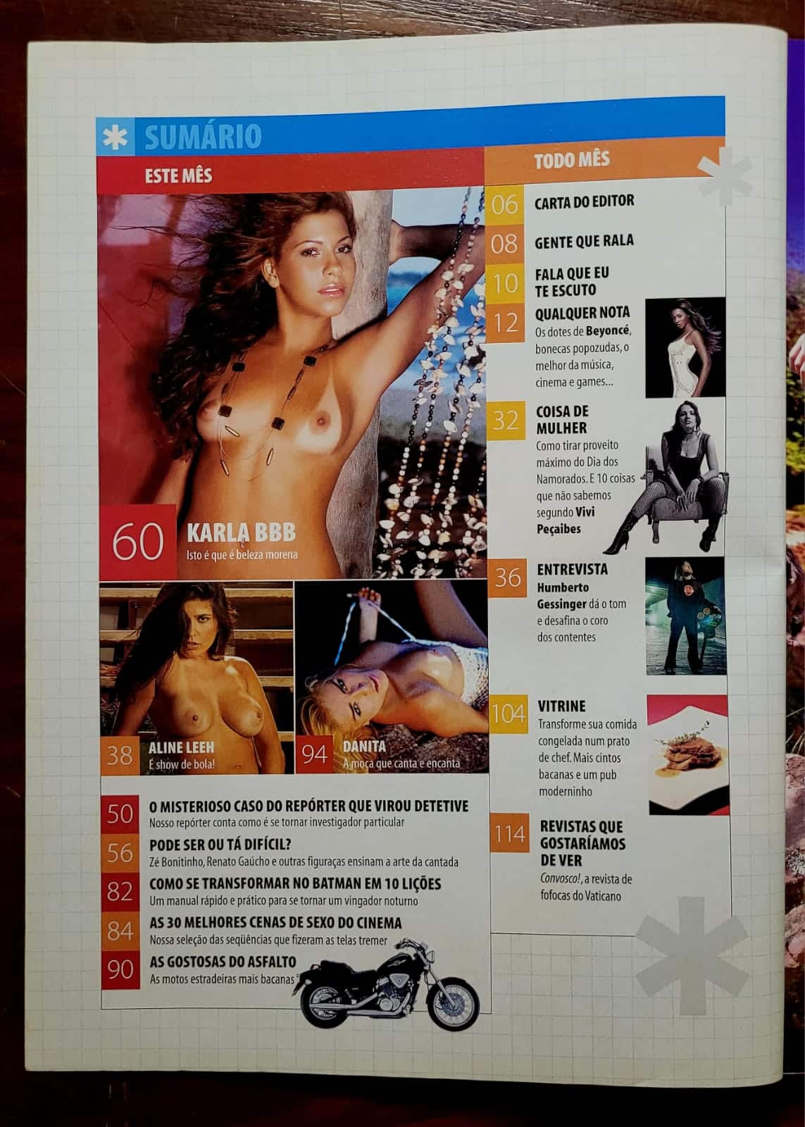 | Casa do Colecionador Revista Sexy Nº 306 | Junho/2005 | Karla Patrícia | Ex-BBB 5 | Edição de Banca
