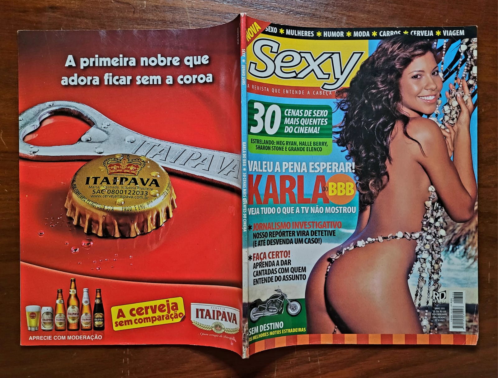 | Casa do Colecionador Revista Sexy Nº 306 | Junho/2005 | Karla Patrícia | Ex-BBB 5 | Edição de Banca
