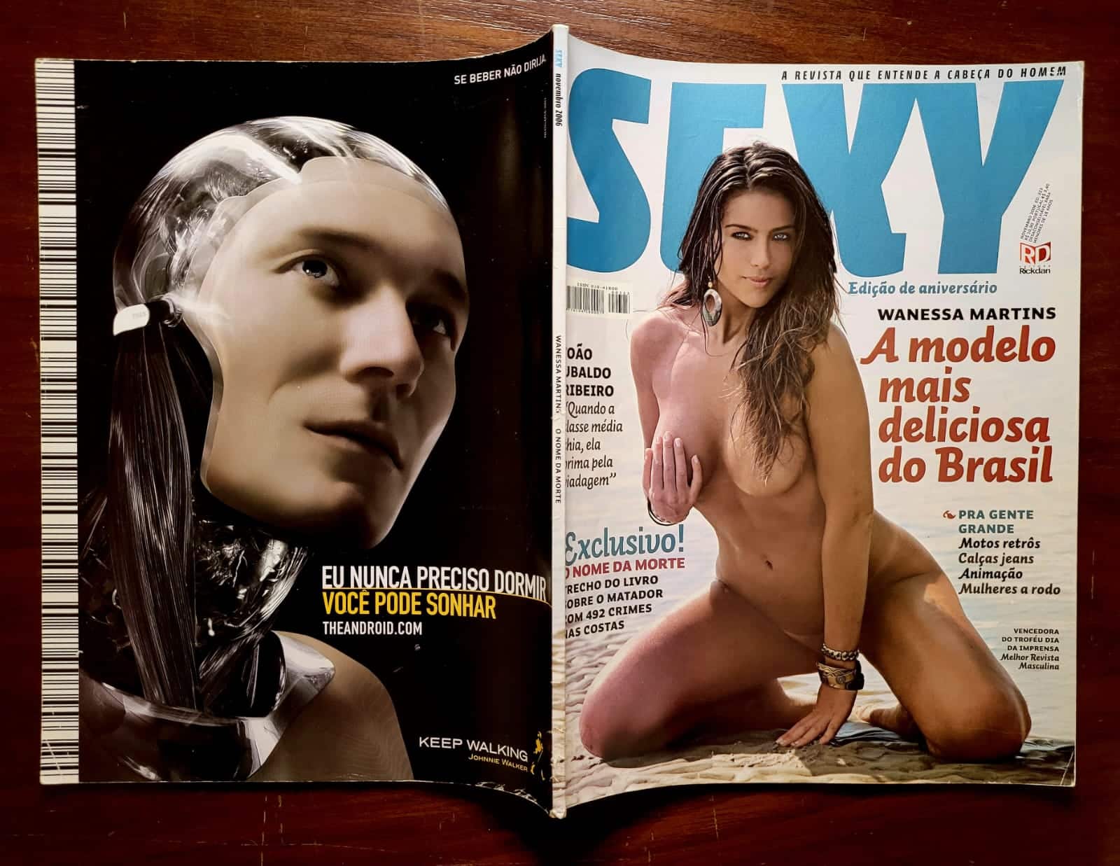 | Casa do Colecionador Revista Sexy Nº 323 | Novembro/2006 | Wanessa Martins - Modelo | Edição de 14º Aniversário