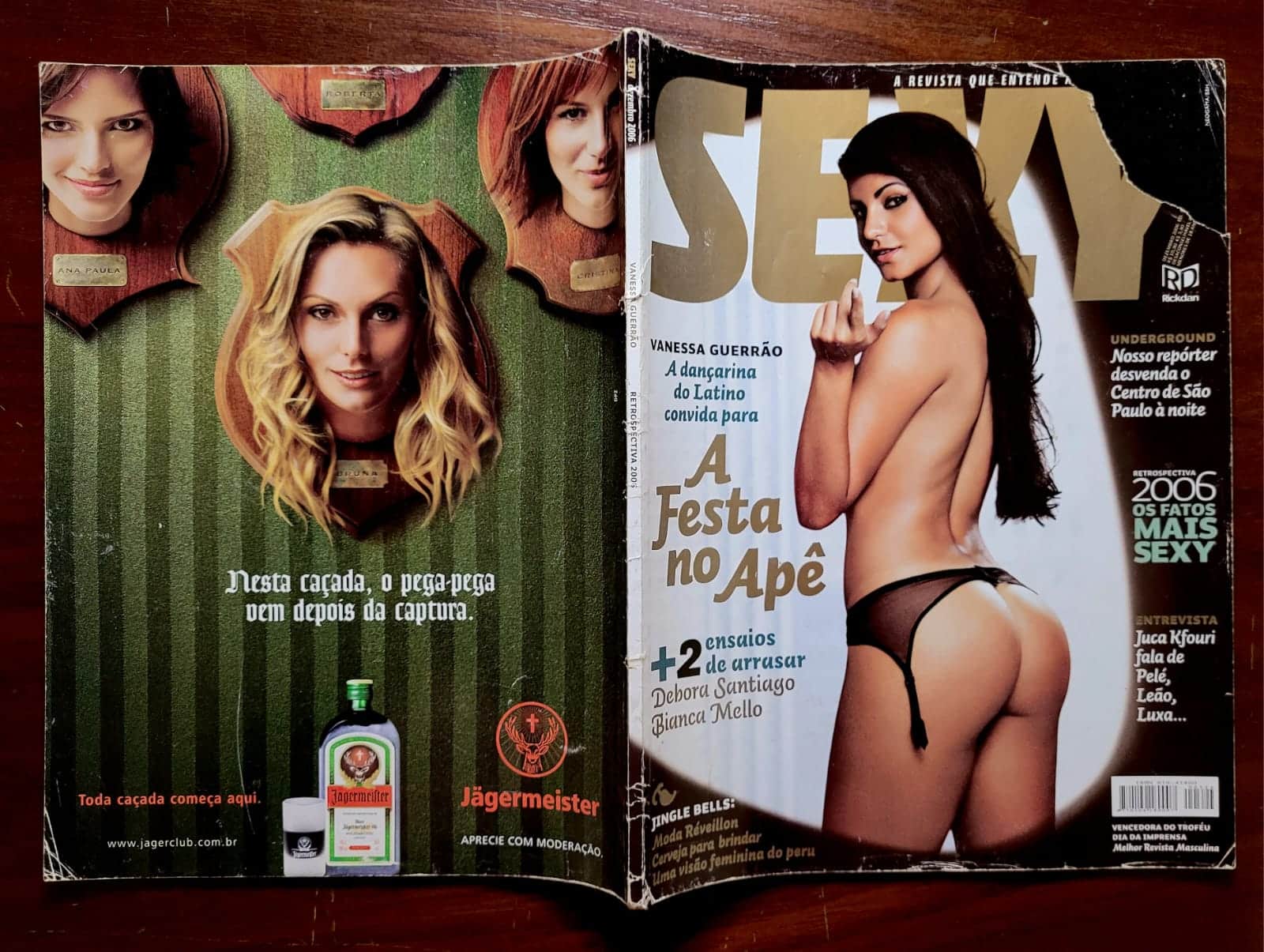 | Casa do Colecionador Revista Sexy Nº 324 | Dezembro/2006 | Vanessa Guerrão | Estreia Nua da Dançarina do Latino