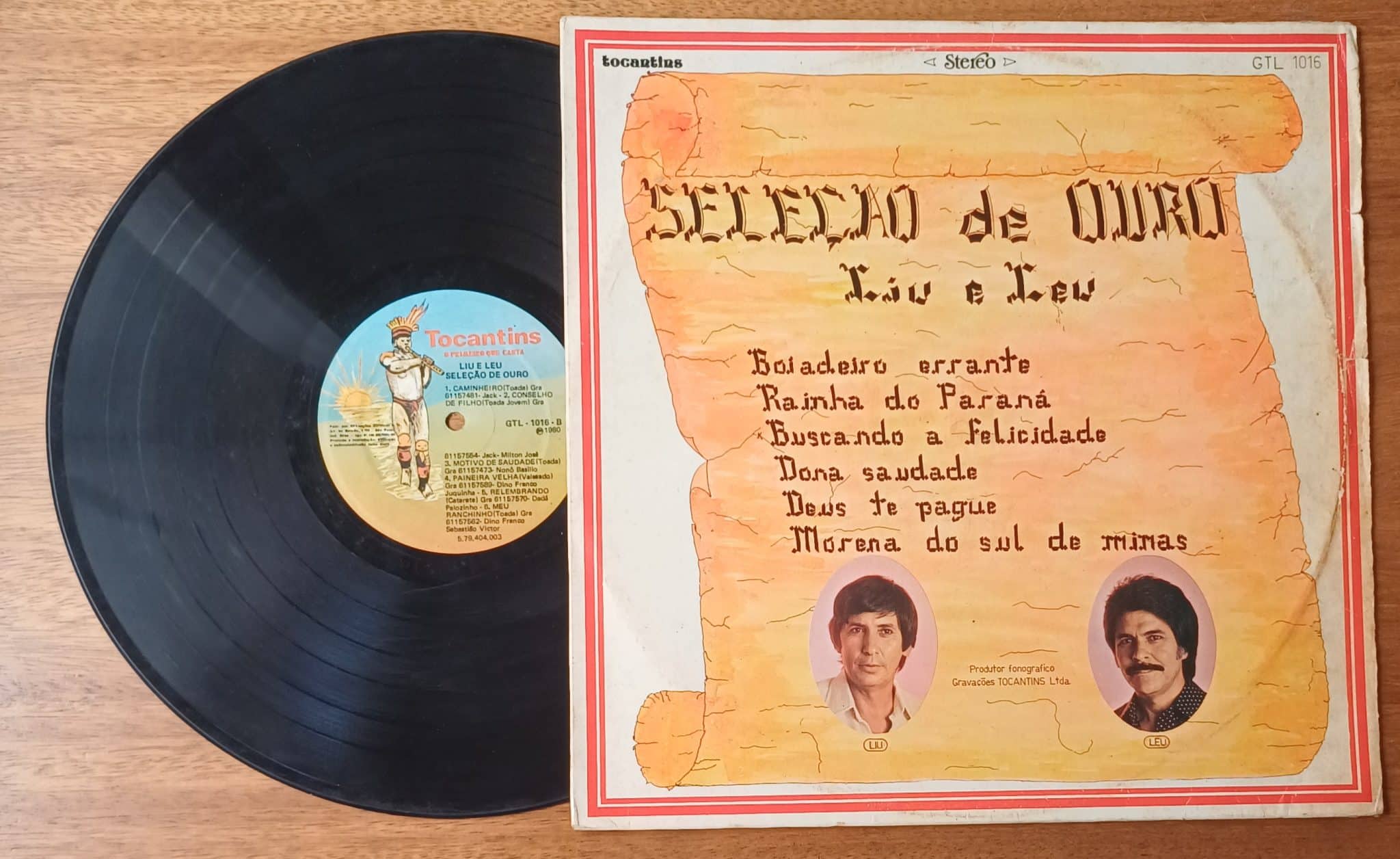 | Casa do Colecionador Vinil lp Liu e Leu Seleção de ouro. Boiadeiro errante Rainha do Paraná.