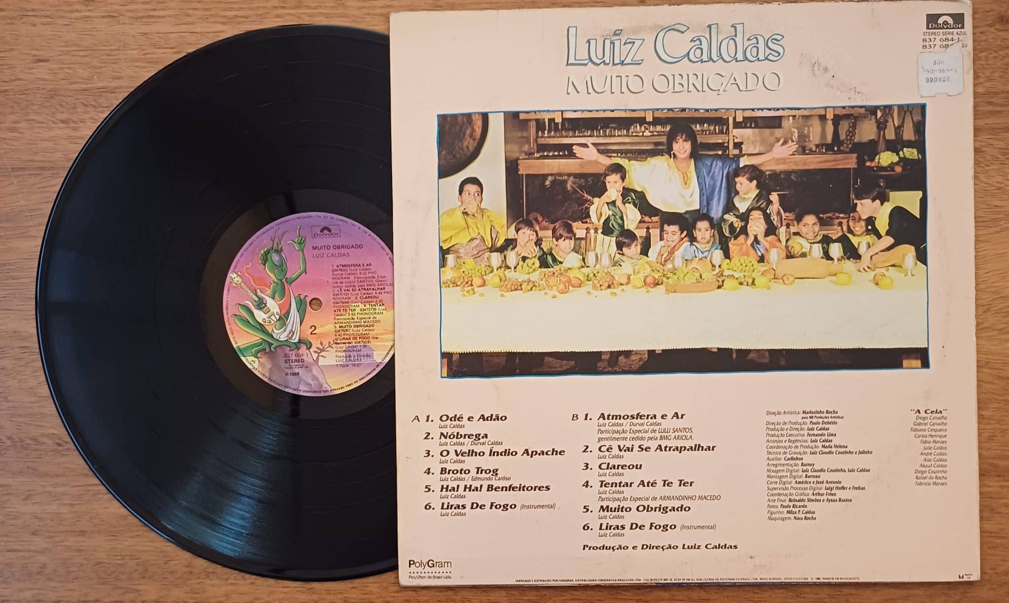 | Casa do Colecionador Vinil lp Luiz Caldas Muito obrigado. Odé e Adão Velho índio apache.
