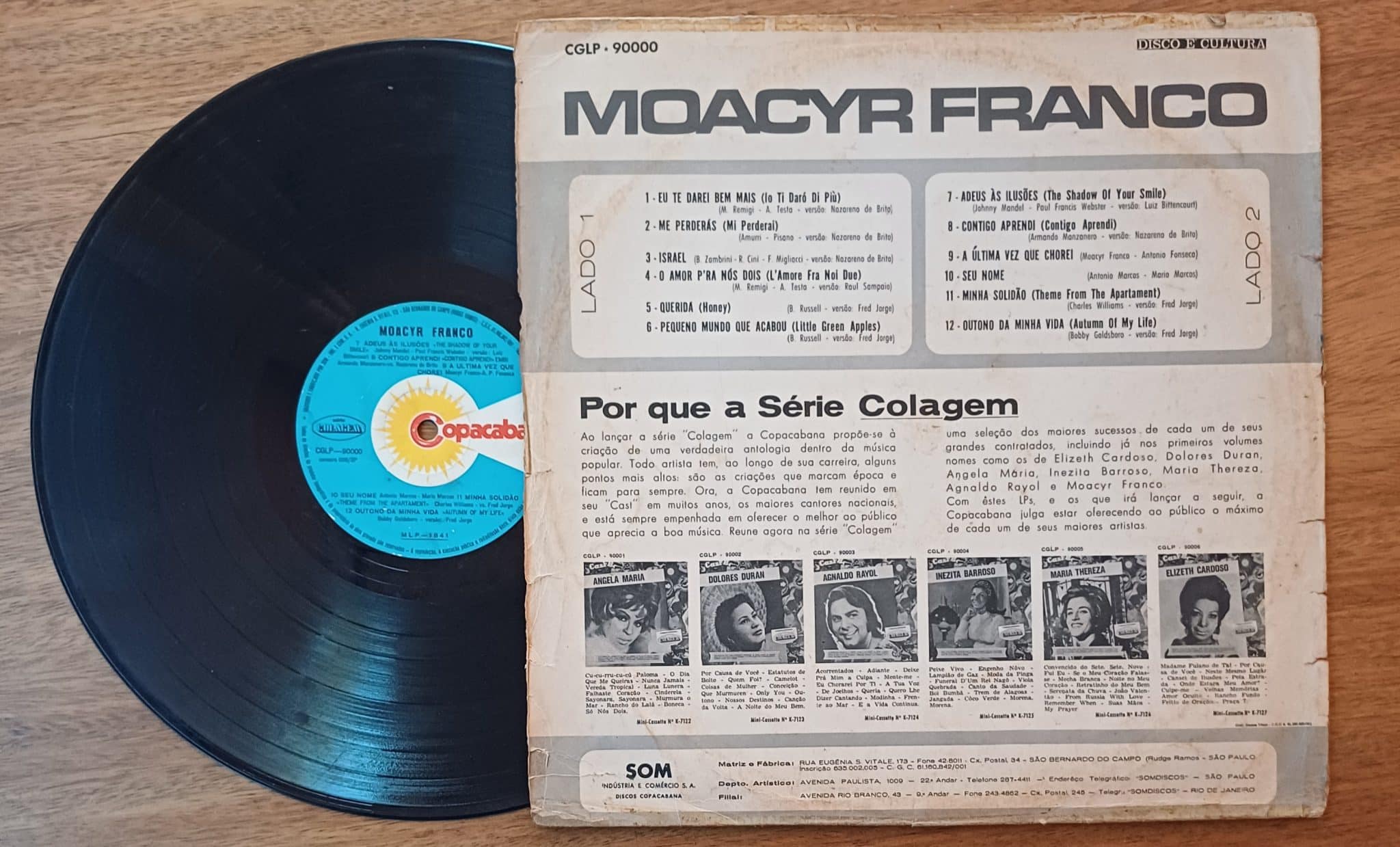 | Casa do Colecionador Vinil lp Moacir Franco Eu te darei bem mais. Copacabana Colagem.