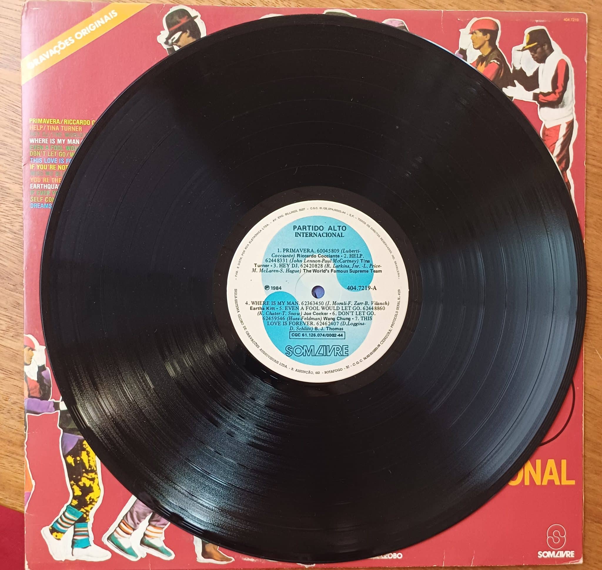 | Casa do Colecionador Vinil lp novela Partido alto internacional. Primavera.