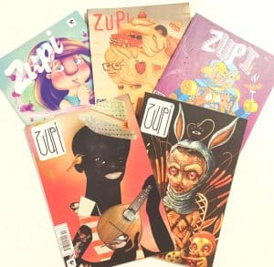 Zupi- Art Magazine, lote com cinco edições. Zupi 2010/13/14