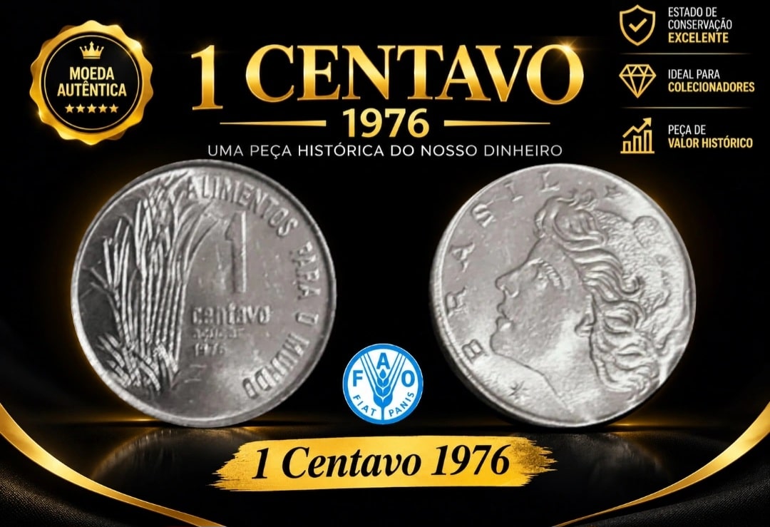 | Casa do Colecionador 1 Centavo 1976 FAO SKU 430