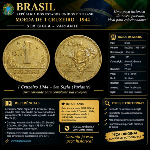 1 Cruzeiro 1944 Sem Sigla Variante Sku 0215