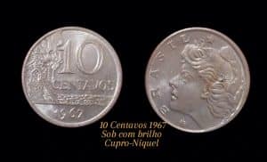 10 Centavos 1967 Sob Sku 0211