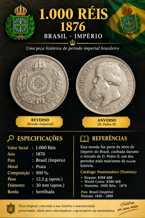 1000 Réis 1876 Sku 542