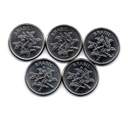 | Casa do Colecionador 1979 à 1983 - Série 1 Centavo Sojinha Completa - 5 Moedas