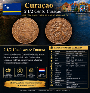 2 1/2 Cent 1947  Curacao Sku 0142