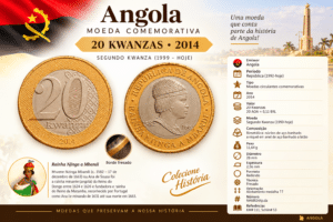 20 kwanzas 2014 FC Angola Sku 0163