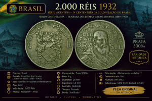 2000 Réis 1932 Série Vicentina Sku 0230