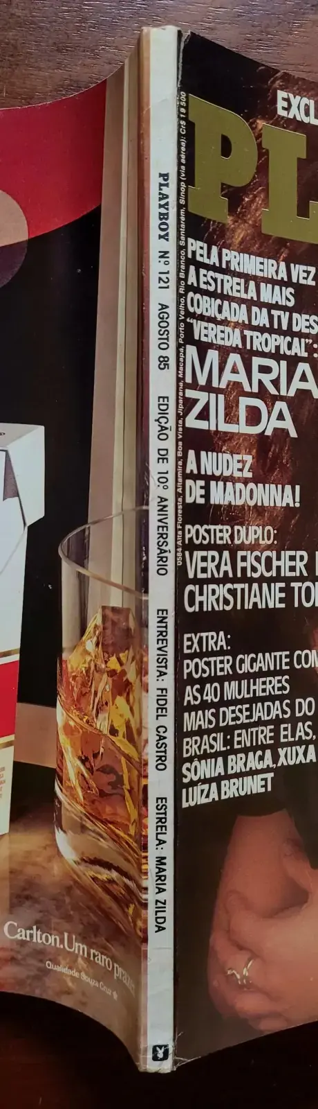 | Casa do Colecionador Playboy Nº 121 | Agosto/1985 | Maria Zilda | Edição Especial 10º Aniversário | Pôsteres Presentes | Muito Bom Estado - Imagem 5