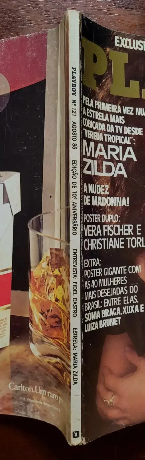 | Casa do Colecionador Playboy Nº 121 | Agosto de 1985 | Maria Zilda | Especial 10º Aniversário | Com Pôster Duplo Presente - Imagem 2