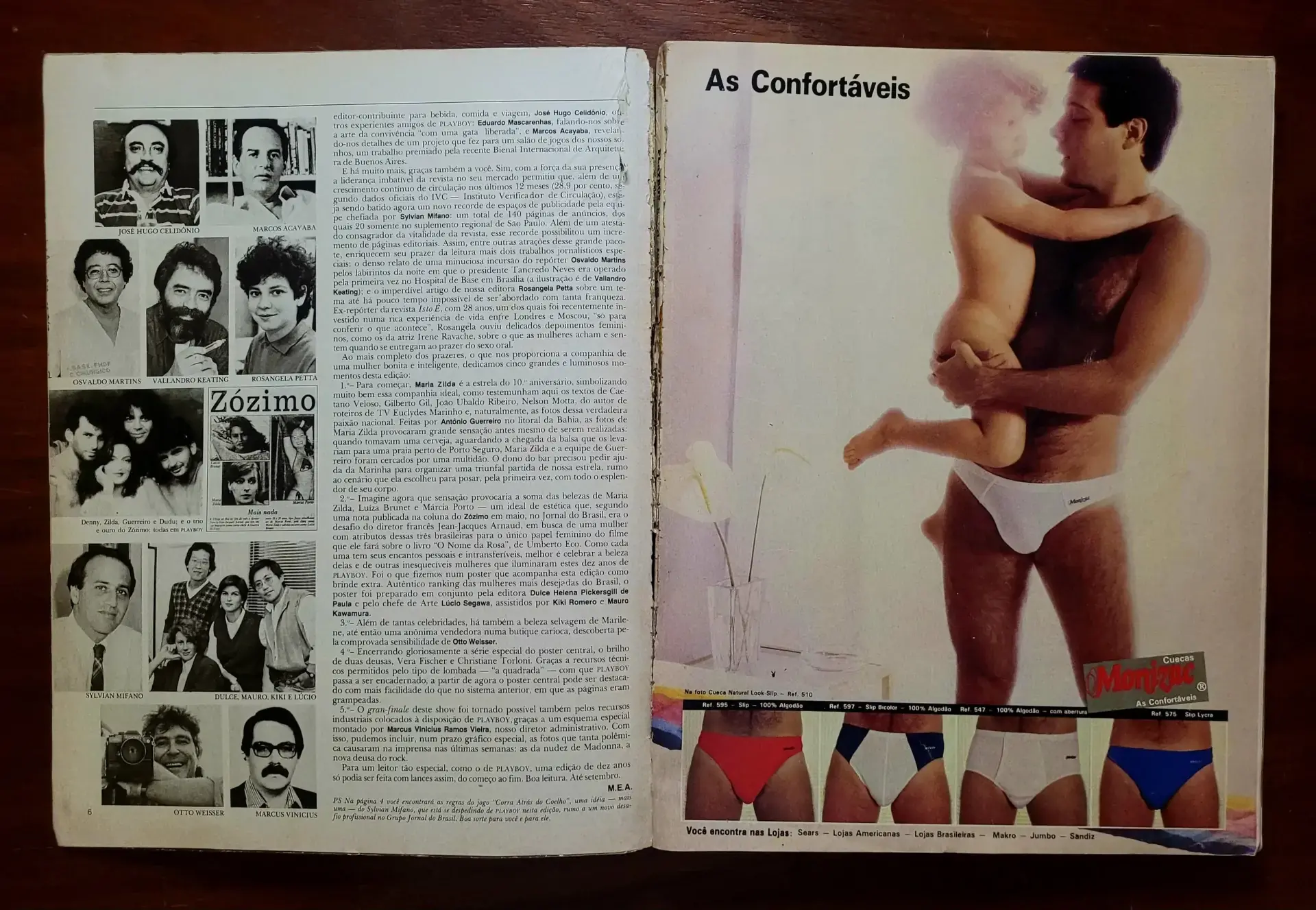 | Casa do Colecionador Playboy Nº 121 | Agosto de 1985 | Maria Zilda | Especial 10º Aniversário | Com Pôster Duplo Presente - Imagem 3
