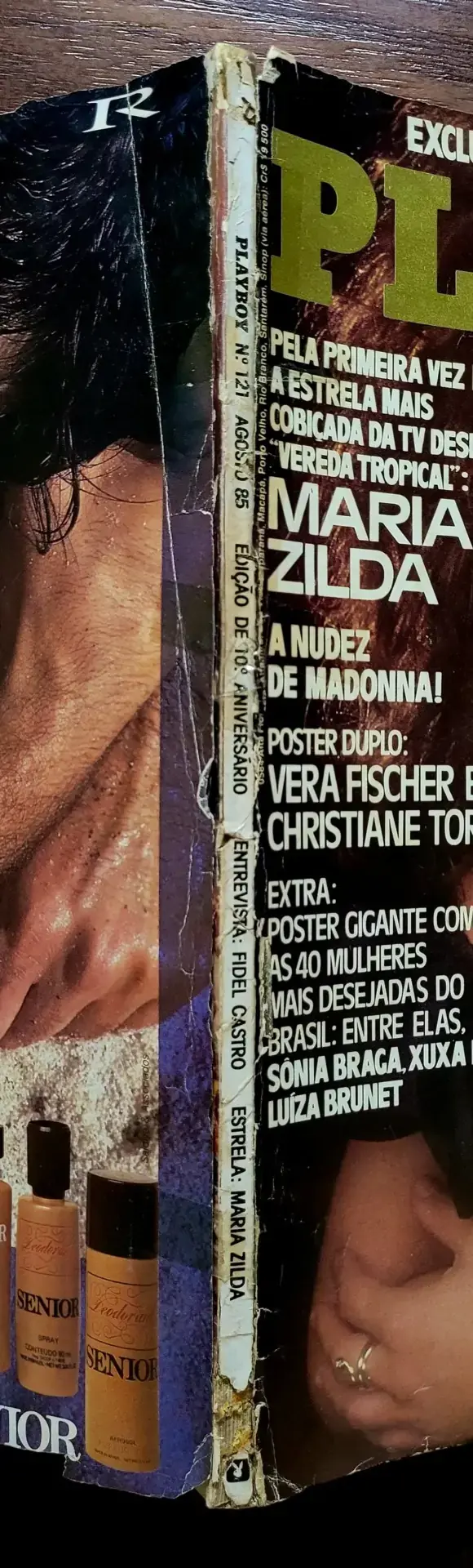 | Casa do Colecionador Playboy Nº 121 | Agosto de 1985 | Maria Zilda | Especial 10º Aniversário | Com Pôster Duplo Presente - Imagem 4