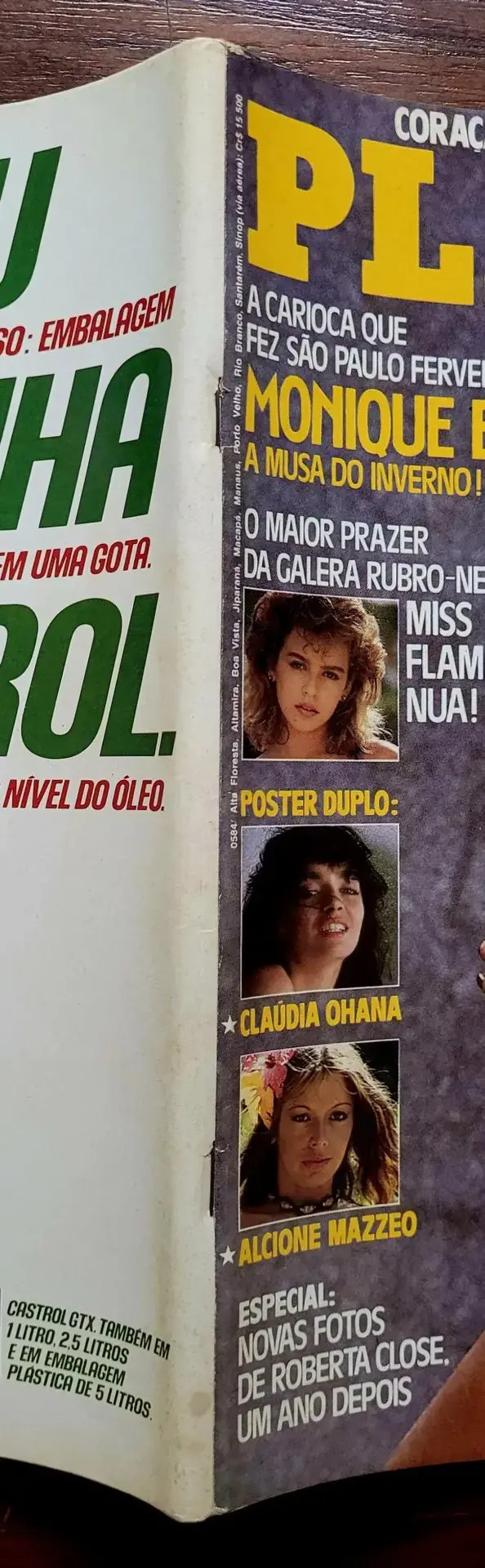 | Casa do Colecionador Playboy Nº 120 | Julho/1985 | Monique Evans | Pôster Duplo Presente + Encartes American Express - Imagem 3