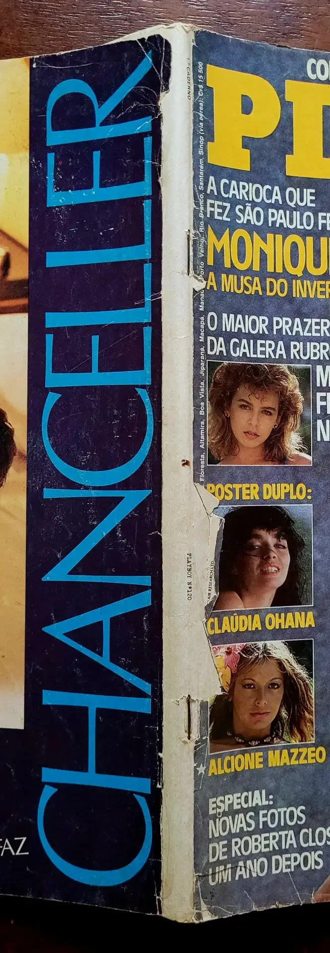 | Casa do Colecionador Playboy Nº 120 | Julho/1985 | Monique Evans | Edição de Banca | Sem Pôster | Estado Regular - Imagem 3