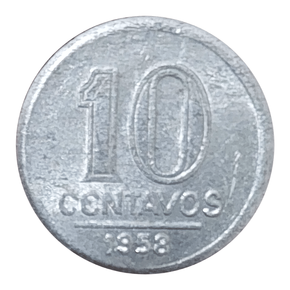 | Casa do Colecionador 10 Centavos 1958 Alumínio Sku 0247