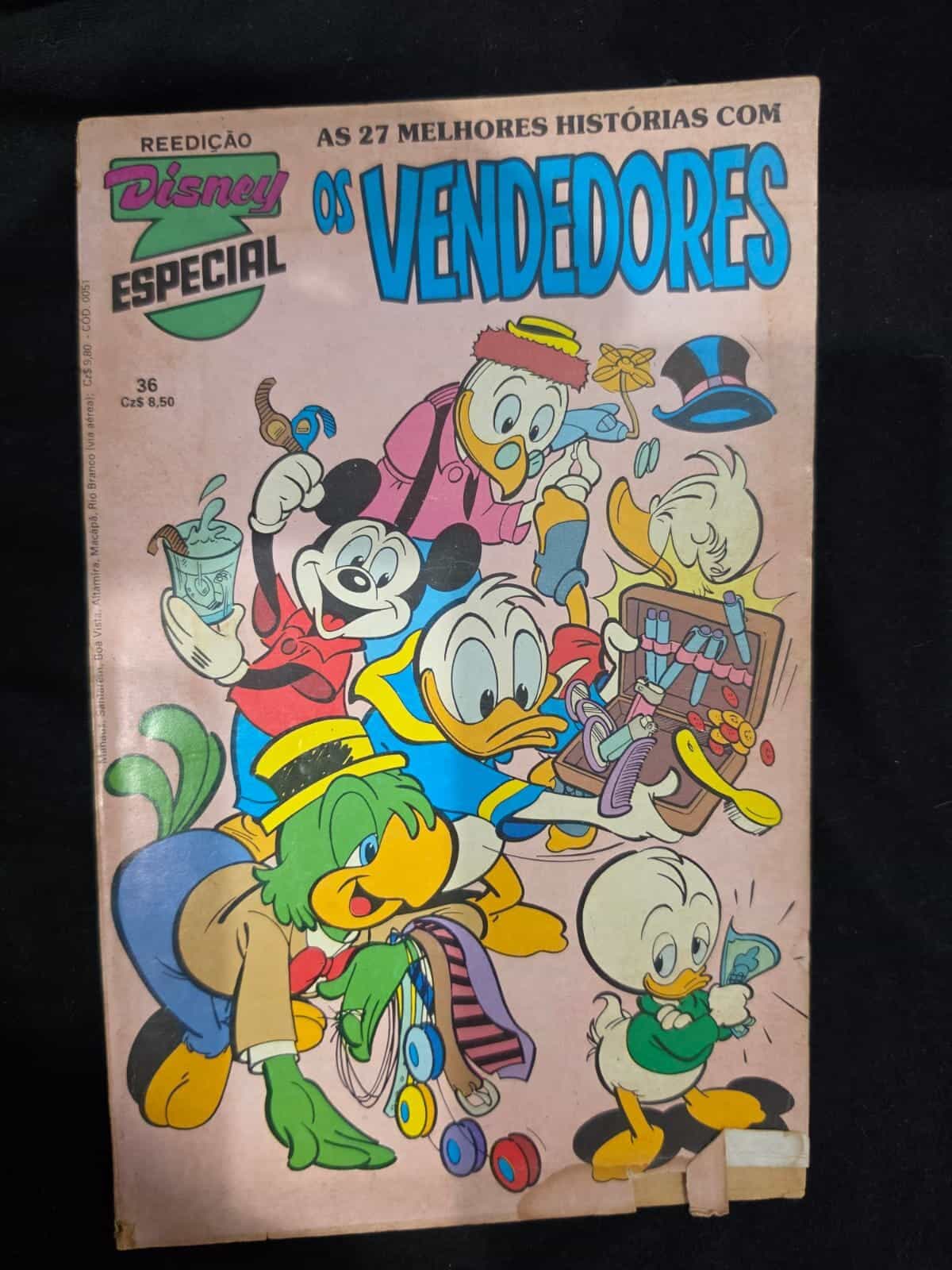 | Casa do Colecionador Gibi Disney Especial Nº 36 - Os Vendedores (Edição Antiga Abril)