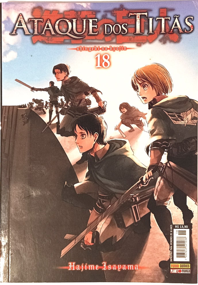 | Casa do Colecionador Ataque dos Titãs nº18. Panini - 2016.