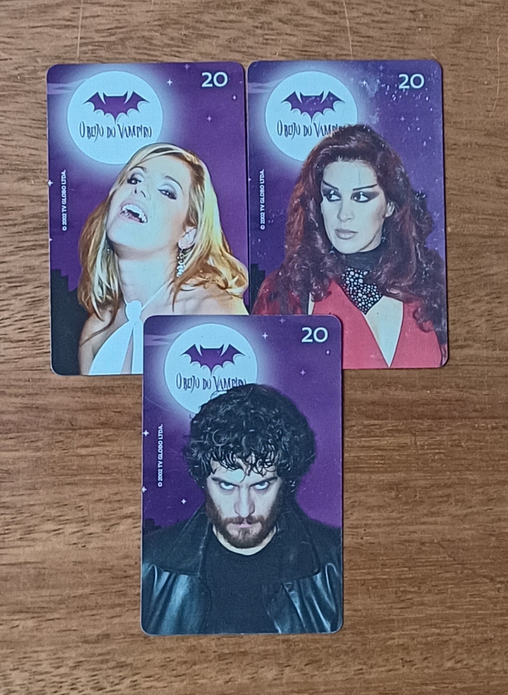 | Casa do Colecionador Cartão telefone Brasil Telefônica 2002. Novela O Beijo do vampiro.