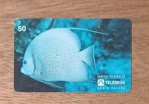 Cctb. Cartão telefone Brasil Telebrás 1995. Peixes Frade.