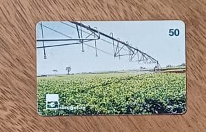 Cctb. Cartão telefone Brasil Telegoias 1998. Feijão lavoura irrigada.